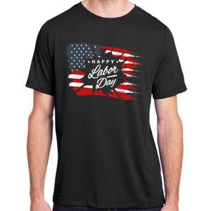 Happy Labor Day Gift American Flag Adult ChromaSoft Performance T-Shirt