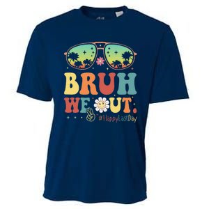 Happy Last Day Of School Teacher Students Summer Bruh We Out Cooling Performance Crew T-Shirt