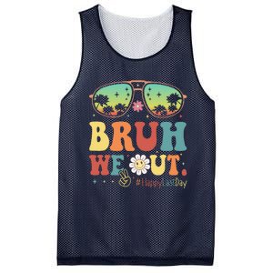 Happy Last Day Of School Teacher Students Summer Bruh We Out Mesh Reversible Basketball Jersey Tank