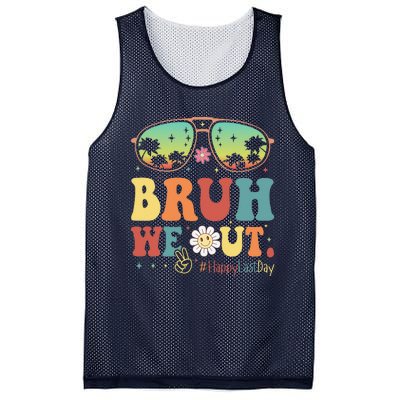 Happy Last Day Of School Teacher Students Summer Bruh We Out Mesh Reversible Basketball Jersey Tank