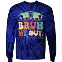 Happy Last Day Of School Teacher Students Summer Bruh We Out Tie-Dye Long Sleeve Shirt