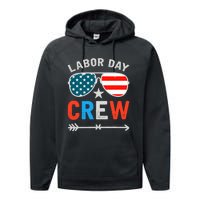 Happy Labor Day Crew Patriot Happy Labor Day Performance Fleece Hoodie