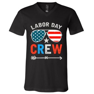 Happy Labor Day Crew Patriot Happy Labor Day V-Neck T-Shirt