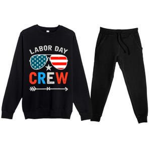 Happy Labor Day Crew Patriot Happy Labor Day Premium Crewneck Sweatsuit Set