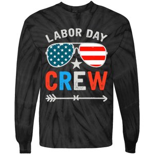 Happy Labor Day Crew Patriot Happy Labor Day Tie-Dye Long Sleeve Shirt