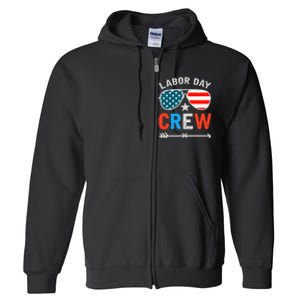 Happy Labor Day Crew Patriot Happy Labor Day Full Zip Hoodie