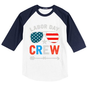 Happy Labor Day Crew Patriot Happy Labor Day Baseball Sleeve Shirt