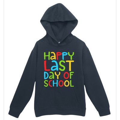 Happy Last Day Of School Students And Teachers Funny Urban Pullover Hoodie