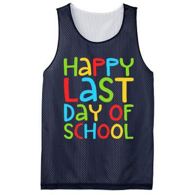 Happy Last Day Of School Students And Teachers Funny Mesh Reversible Basketball Jersey Tank