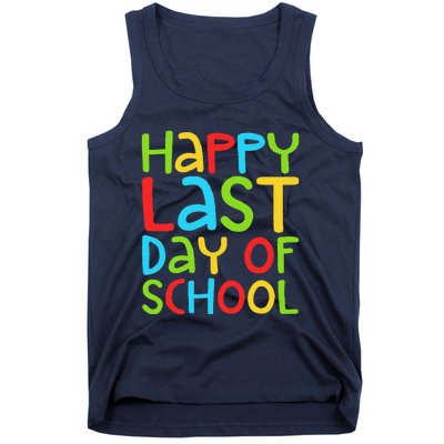 Happy Last Day Of School Students And Teachers Funny Tank Top