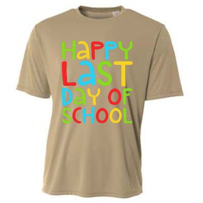 Happy Last Day Of School Students And Teachers Funny Cooling Performance Crew T-Shirt