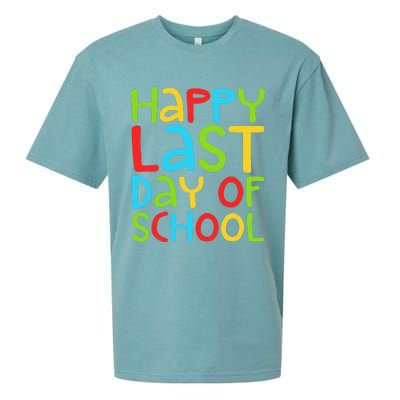 Happy Last Day Of School Students And Teachers Funny Sueded Cloud Jersey T-Shirt