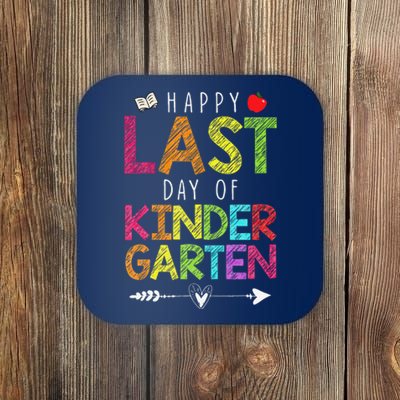 Happy Last Day Of Kindergarten Funny Gift Teacher Students Coaster