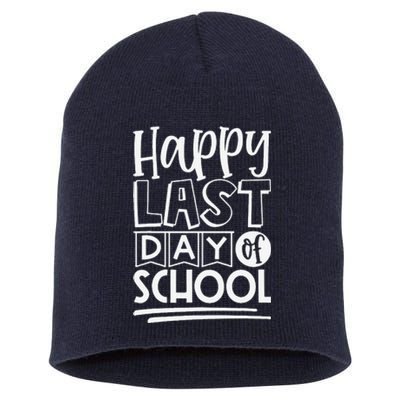 Happy Last Day Of School Students And Teachers Gifts Short Acrylic Beanie