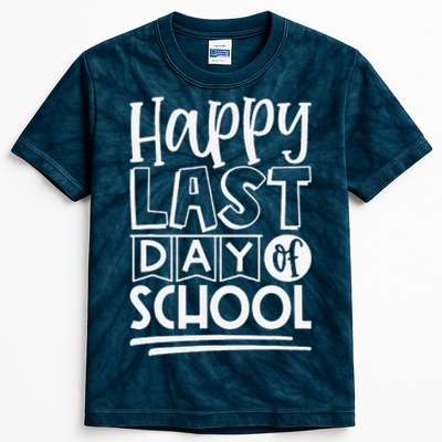 Happy Last Day Of School Students And Teachers Gifts Kids Tie-Dye T-Shirt