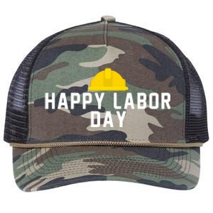 HAPPY LABOR DAY Retro Rope Trucker Hat Cap