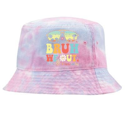 Happy Last Day Of School Teacher Students Summer Bruh We Out Tie-Dyed Bucket Hat