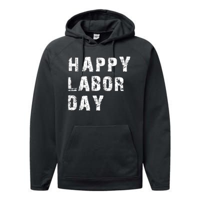 HAPPY LABOR DAY Performance Fleece Hoodie