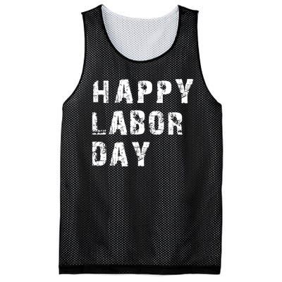 HAPPY LABOR DAY Mesh Reversible Basketball Jersey Tank