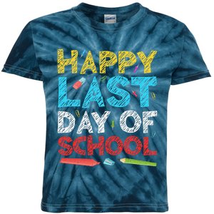 Happy Last Day Of School Students And Teachers Kids Tie-Dye T-Shirt