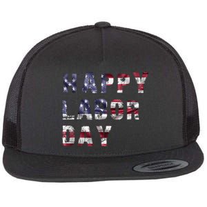 HAPPY LABOR DAY Flat Bill Trucker Hat