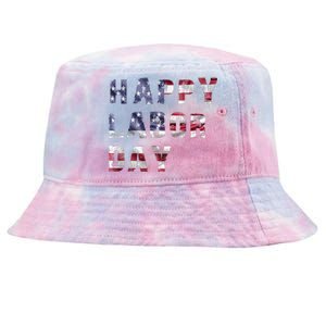 HAPPY LABOR DAY Tie-Dyed Bucket Hat