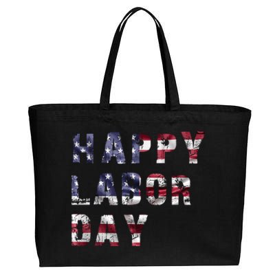 HAPPY LABOR DAY Cotton Canvas Jumbo Tote