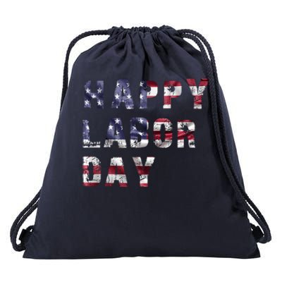 HAPPY LABOR DAY Drawstring Bag