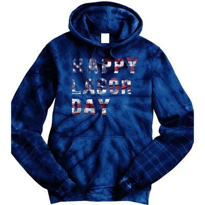 HAPPY LABOR DAY Tie Dye Hoodie