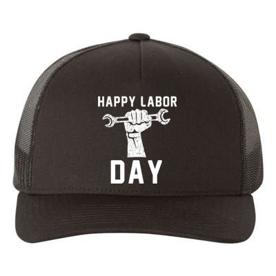 HAPPY LABOR DAY Yupoong Adult 5-Panel Trucker Hat