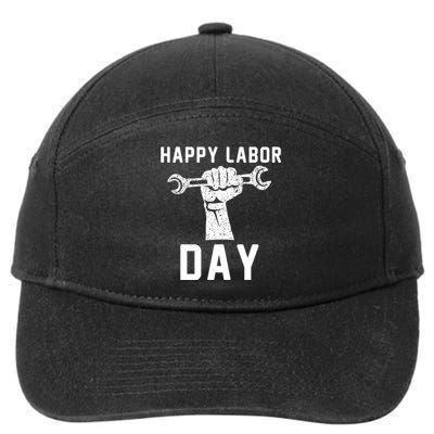 HAPPY LABOR DAY 7-Panel Snapback Hat