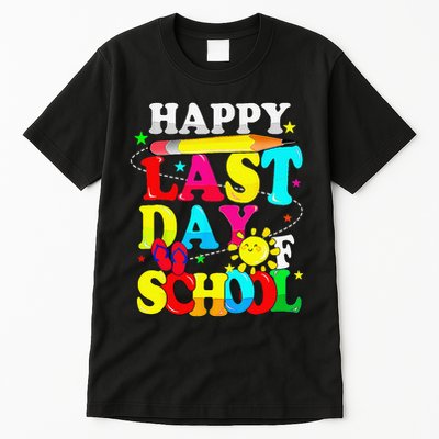 Happy Last Day Of School Students Teachers End Of The Year Tall T-Shirt