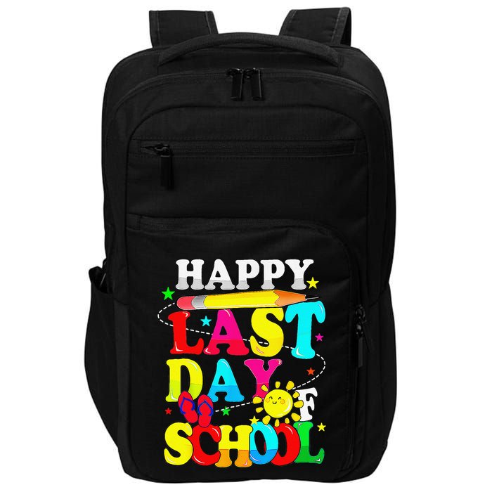 Happy Last Day Of School Students Teachers End Of The Year Impact Tech Backpack