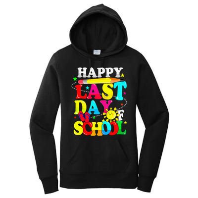 Happy Last Day Of School Students Teachers End Of The Year Women's Pullover Hoodie