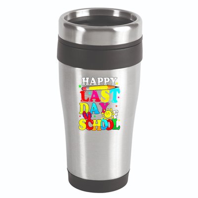 Happy Last Day Of School Students Teachers End Of The Year 16oz Travel Tumbler