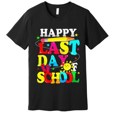 Happy Last Day Of School Students Teachers End Of The Year Premium T-Shirt