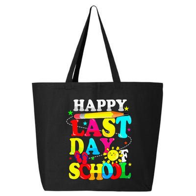 Happy Last Day Of School Students Teachers End Of The Year 25L Jumbo Tote