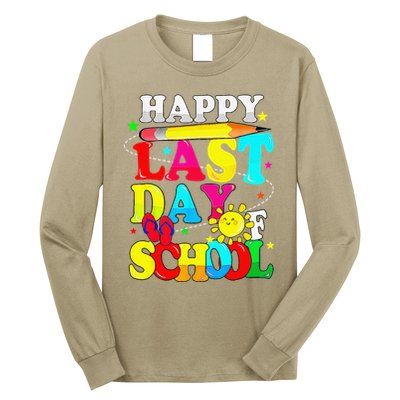 Happy Last Day Of School Students Teachers End Of The Year Long Sleeve Shirt