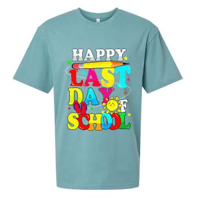 Happy Last Day Of School Students Teachers End Of The Year Sueded Cloud Jersey T-Shirt
