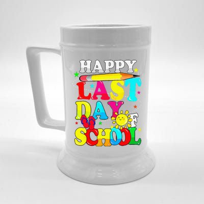 Happy Last Day Of School Students Teachers End Of The Year Beer Stein