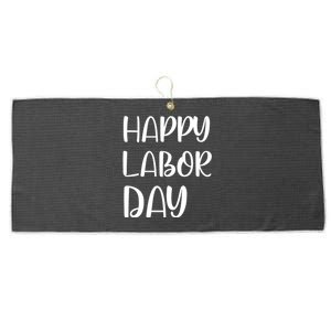 HAPPY LABOR DAY Large Microfiber Waffle Golf Towel