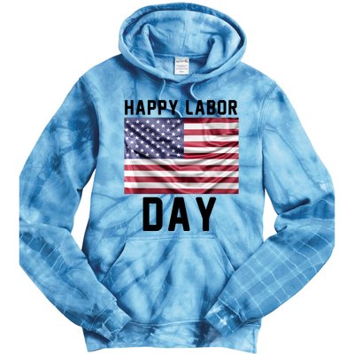 HAPPY LABOR DAY Tie Dye Hoodie