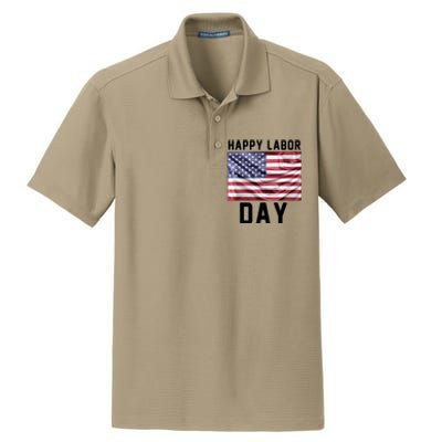 HAPPY LABOR DAY Dry Zone Grid Polo