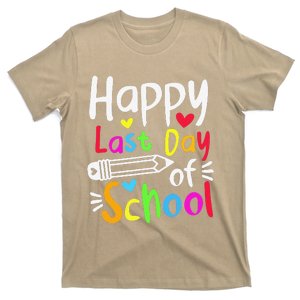 Happy Last Day Of School Students Women Funny Summer Beak Cute T-Shirt