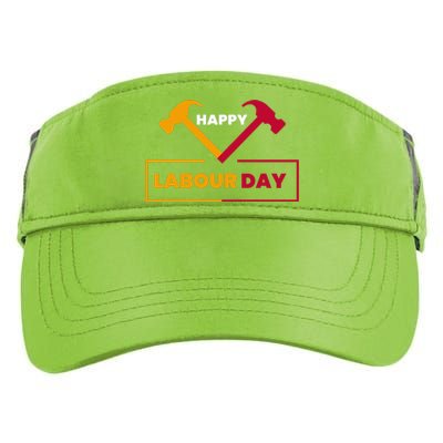 Happy Labor Day Celebration Graphic Adult Drive Performance Visor