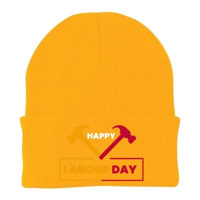 Happy Labor Day Celebration Graphic Knit Cap Winter Beanie