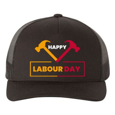 Happy Labor Day Celebration Graphic Yupoong Adult 5-Panel Trucker Hat