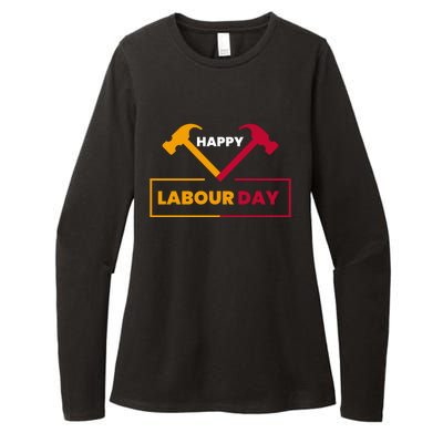 Happy Labor Day Celebration Graphic Womens CVC Long Sleeve Shirt