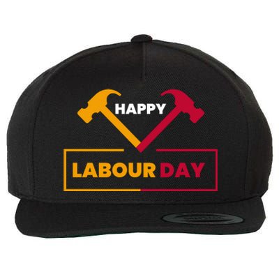 Happy Labor Day Celebration Graphic Wool Snapback Cap