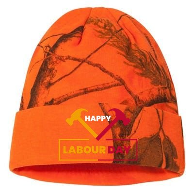 Happy Labor Day Celebration Graphic Kati Licensed 12" Camo Beanie